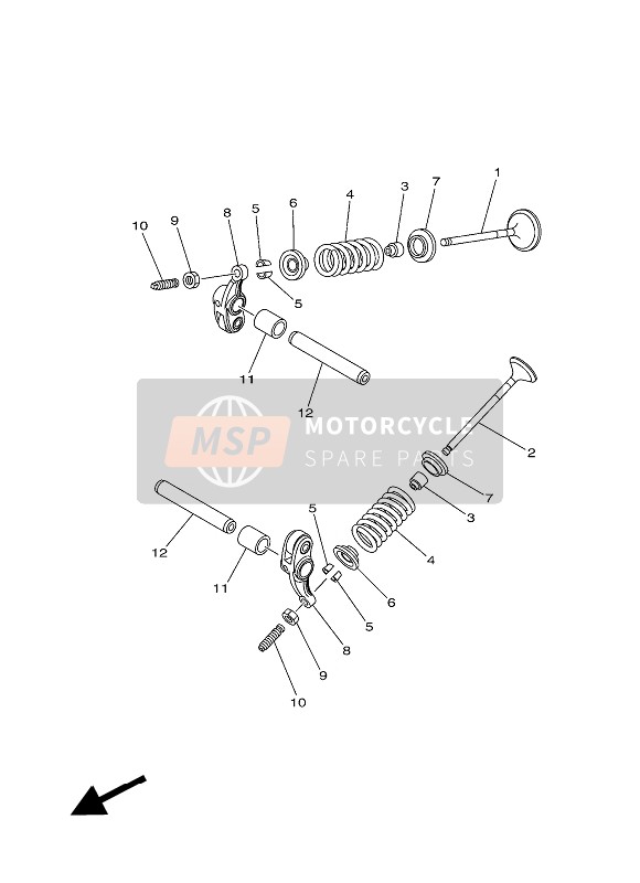 Yamaha MW125 2016 Valve for a 2016 Yamaha MW125